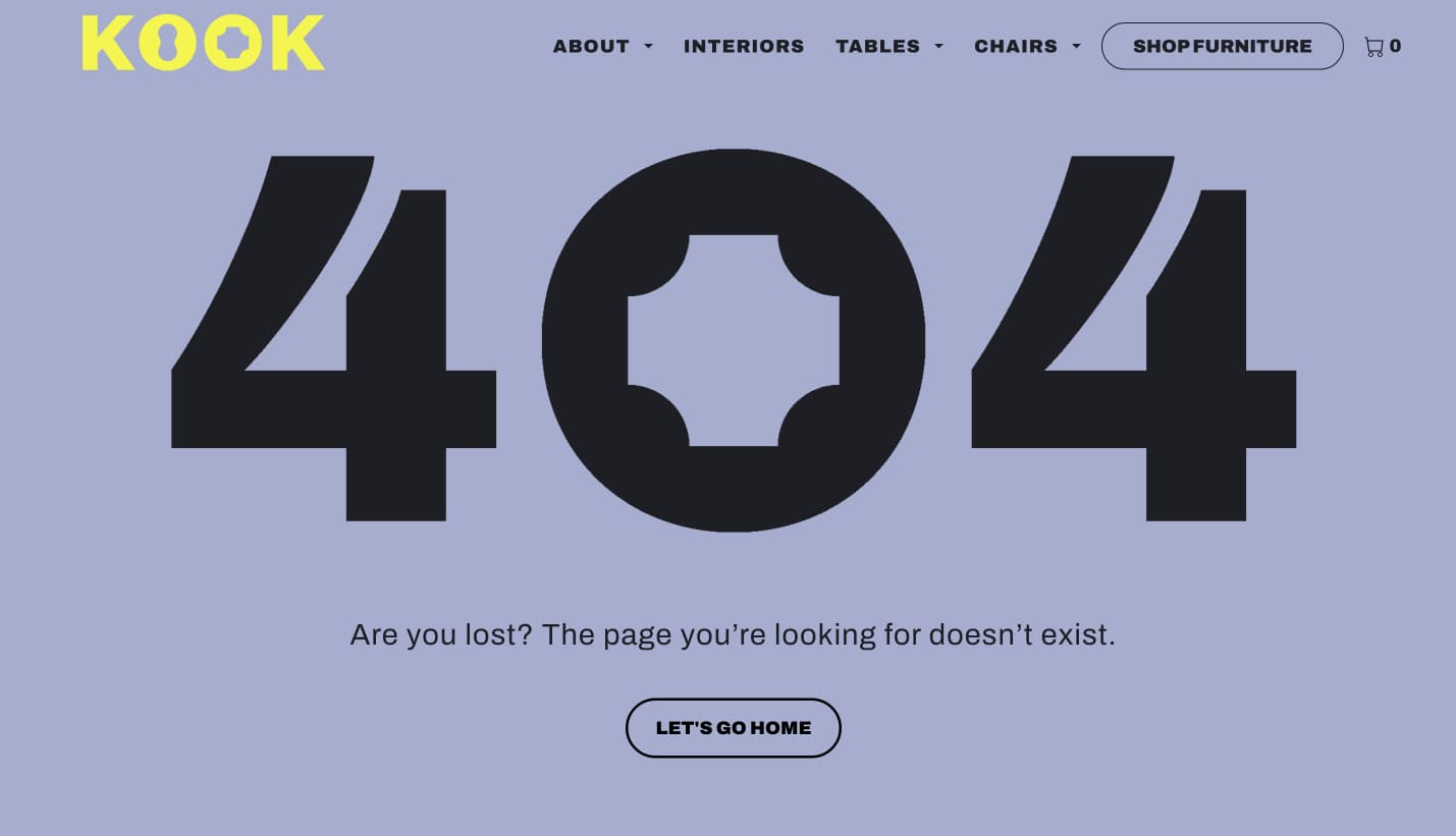 404 page example kook after
