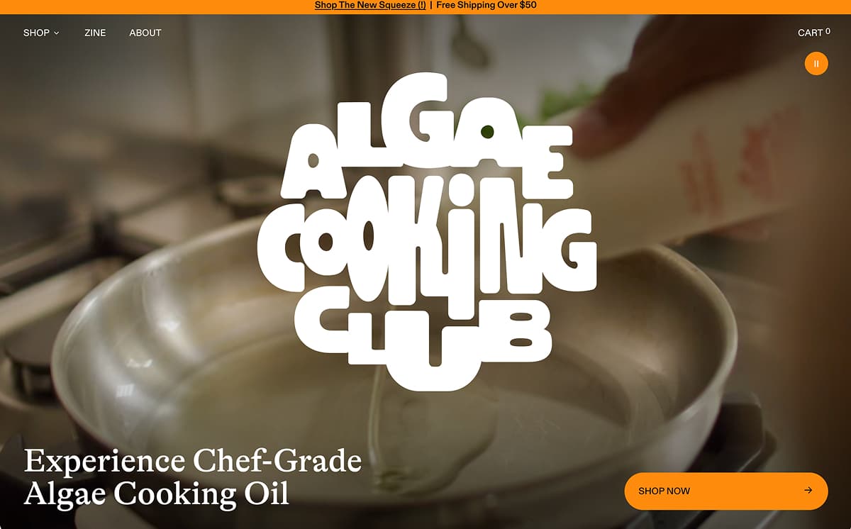 food brand identity algae