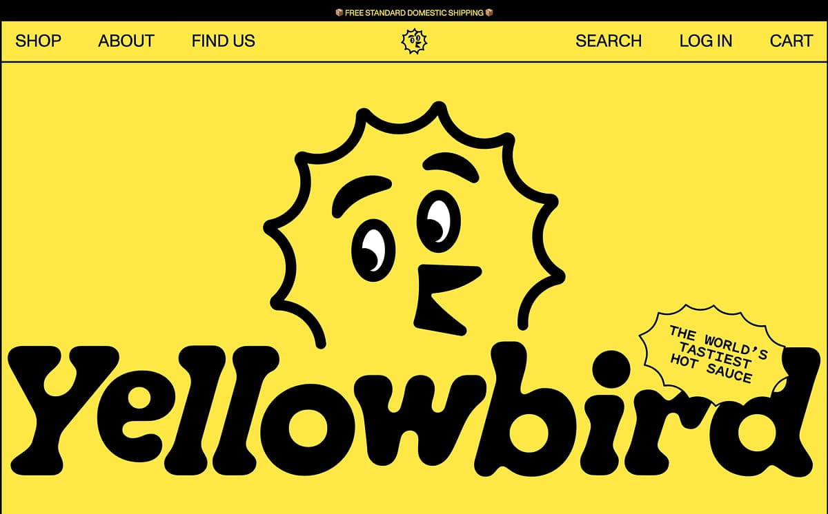 food brand identity yellowbird